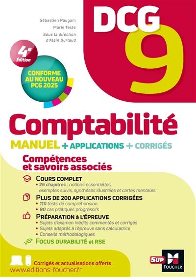 DCG 9 comptabilité : manuel et applications