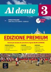 Al dente 3 : corso d'italiano B1 : libro dello studente + esercizi, CD audio, DVD