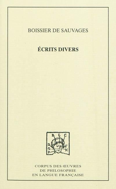 Ecrits divers