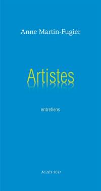 Artistes : entretiens