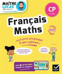 Français, maths CP, 6-7 ans : cahier de soutien avec des vidéos, leçons et exercices corrigés : nouveau programme