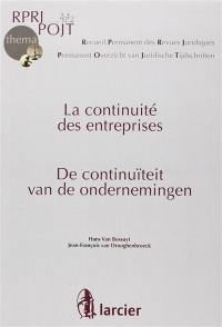 La continuité des entreprises. De continuïtet van de ondernemingen