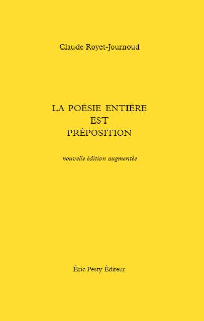 La poésie entière est préposition