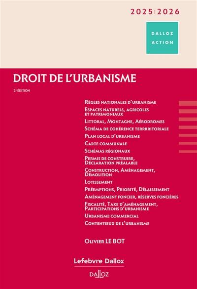 Droit de l'urbanisme : 2025-2026