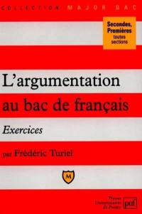 L'argumentation au bac de français : exercices