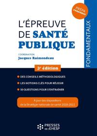 L'épreuve de santé publique : concours administratifs dans les secteurs de la santé et du médico-social