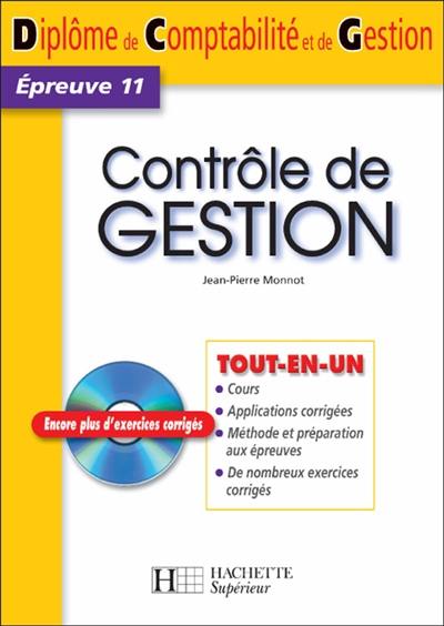 Contrôle de gestion, épreuve 11