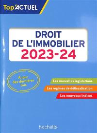 Droit de l'immobilier : 2023-2024