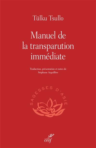 Manuel de la transparution immédiate