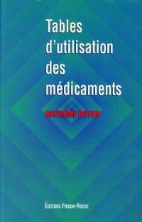 Tables d'utilisation des médicaments