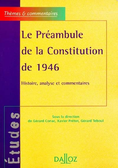 Le préambule de la Constitution de 1946