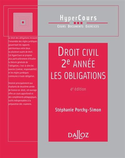 Droit civil 2e année : les obligations