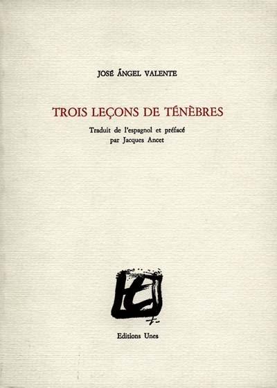 Trois leçons de ténèbres