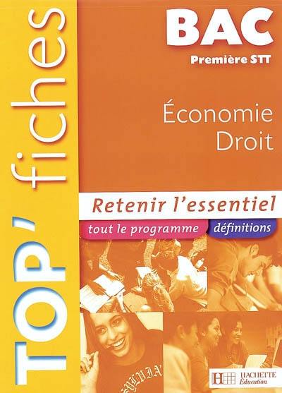 Economie, droit bac première STT