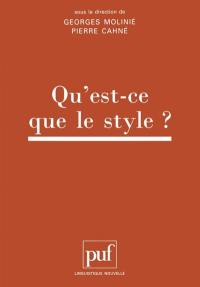 Qu'est-ce que le style ?