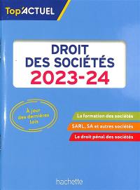 Droit des sociétés : 2023-2024