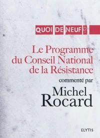 Le programme du Conseil national de la Résistance