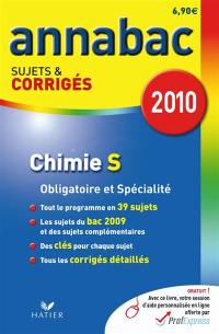 Chimie S, enseignement obligatoire et de spécialité