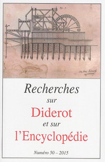 Recherches sur Diderot et sur l'Encyclopédie, n° 50