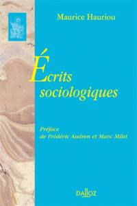 Ecrits sociologiques