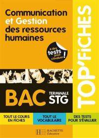 Communication et gestion des ressources humaines bac terminale STG