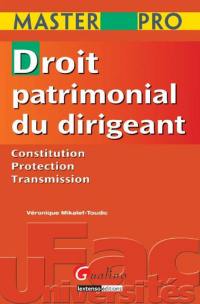 Droit patrimonial du dirigeant