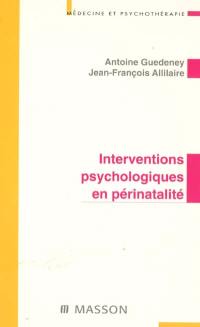 Interventions psychologiques en périnatalité