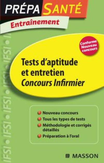 Tests d'aptitude et entretien, concours infirmier : entraînement