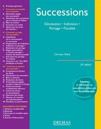 Successions : dévolution, indivision, partage, fiscalité