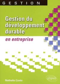 Gestion du développement durable en entreprise