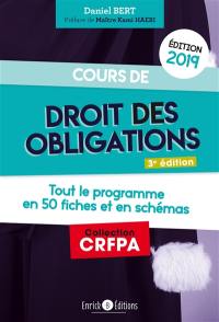 Cours de droit des obligations : tout le programme en 50 fiches et en schémas : 2020