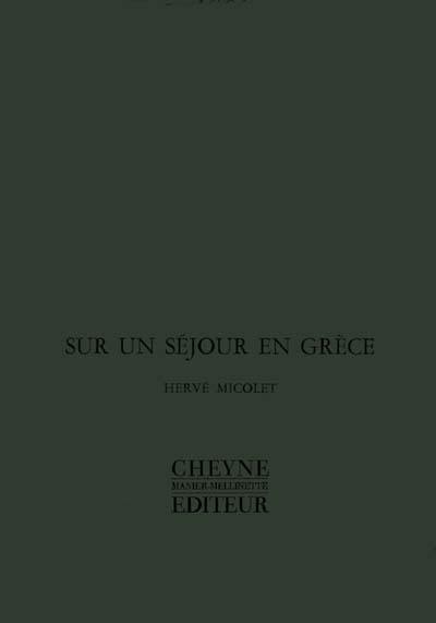 Sur un séjour en Grèce