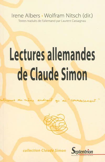 Lectures allemandes de Claude Simon