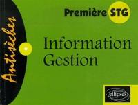 Information, gestion première STG