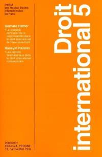 Droit international. Vol. 5