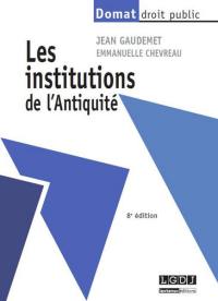 Les institutions de l'Antiquité