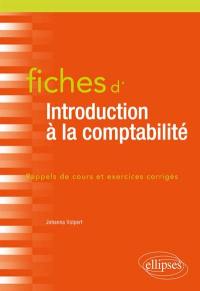 Fiches d'introduction à la comptabilité