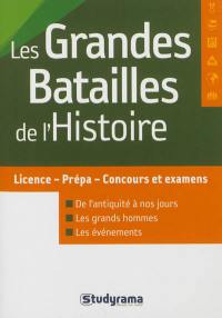 Les grandes batailles de l'histoire : licence-prépa-concours et examens