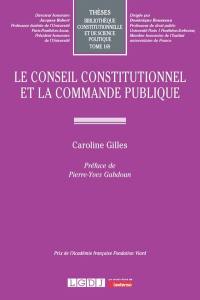 Le Conseil constitutionnel et la commande publique