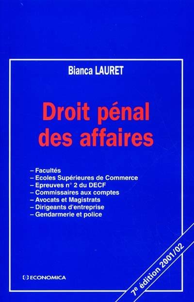 Droit pénal des affaires