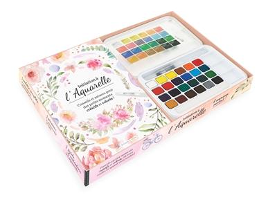 Initiation à l'aquarelle : à emporter partout ! : conseils et astuces pour des petits moments créatifs et colorés !