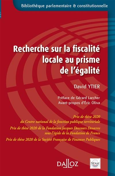 Recherche sur la fiscalité locale au prisme de l'égalité