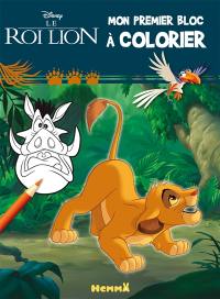 Le roi lion : mon premier bloc à colorier