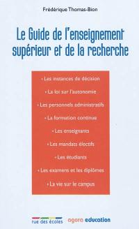 Le guide de l'enseignement supérieur et de la recherche