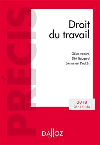 Droit du travail : 2018