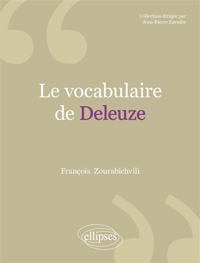 Le vocabulaire de Deleuze