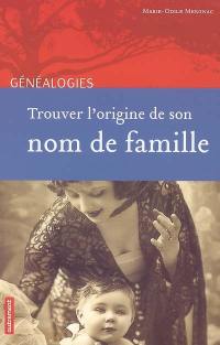 Trouver l'origine des noms de famille