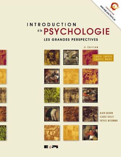 Introduction à la psychologie : grandes perspectives