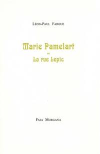 Marie Pamelart ou La rue Lepic