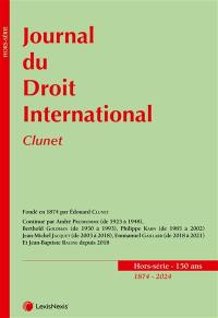 Journal du droit international Clunet : 150 ans